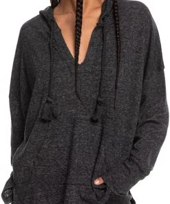 Roxy Women's Paddle Out Pullover Hoodie For Women Anthracite