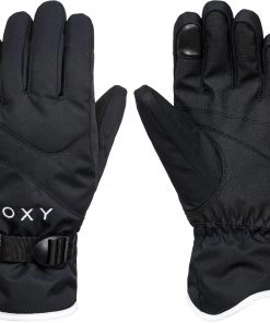 ROXY Women's Jetty Solid Snowboard/Ski Gloves For Women True Black