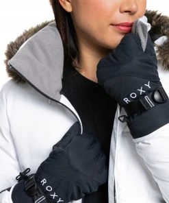 ROXY Women's Jetty Solid Snowboard/Ski Gloves For Women True Black 7 ROXY Women's Jetty Solid Snowboard/Ski Gloves For Women True Black -Cheap Roxy Shop unnamed file 746