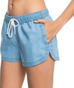 Roxy Women's Impossible Love Denim Shorts For Women Medium Blue -Cheap Roxy Shop unnamed file 767