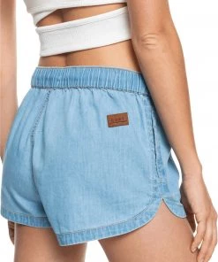 Roxy Women's Impossible Love Denim Shorts For Women Medium Blue -Cheap Roxy Shop unnamed file 768