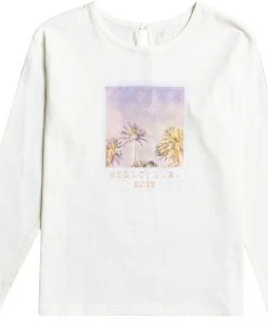 Roxy Girls' Gravity Long Sleeve Shirt For Girls' Snow White