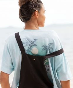 Roxy Women's Happy Palms Graphic T-Shirt For Women Cool Blue -Cheap Roxy Shop unnamed file 802