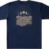 Roxy Women's Moon Phase Short Sleeve T-Shirt For Women Mood Indigo