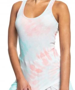 Roxy Women's Current Mood Tank Top For Women Peach Tie Dye