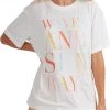 Roxy Women's Crystal Visions Short Sleeve T-Shirt For Women Bright White
