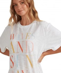 Roxy Women's Crystal Visions Short Sleeve T-Shirt For Women Bright White -Cheap Roxy Shop unnamed file 850