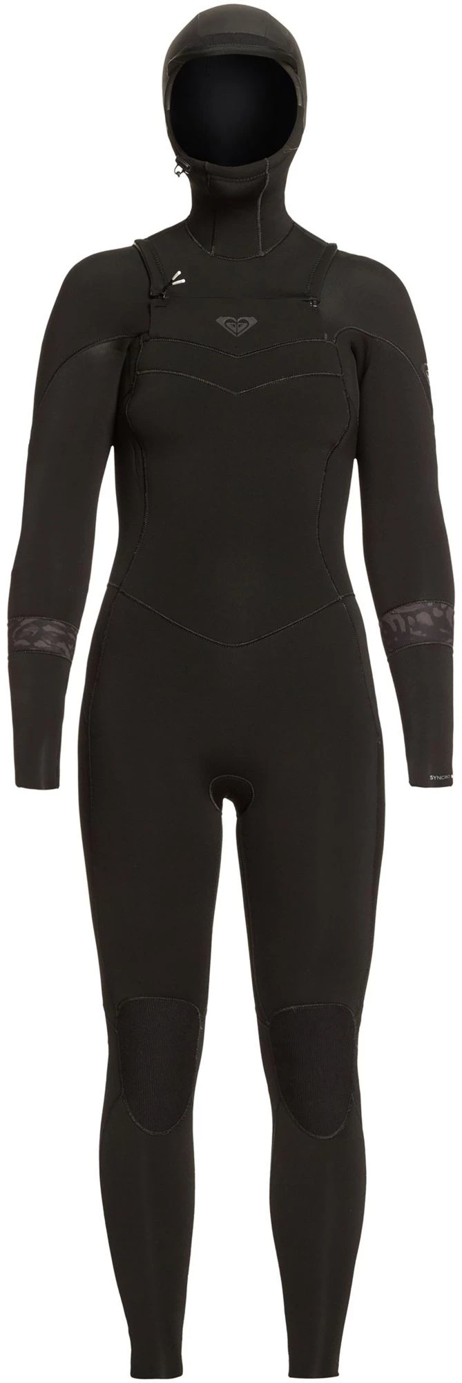 Roxy 5/4/3 Syncro Full Zip Wetsuit For Women Black/jet Black 1 Roxy 5/4/3 Syncro Full Zip Wetsuit For Women Black/jet Black