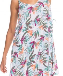 Roxy Women's Beachy Vibes Beach Dress For Women Bright White