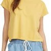 Roxy Women's Sun Lines Short Sleeve T-Shirt For Women Ochre