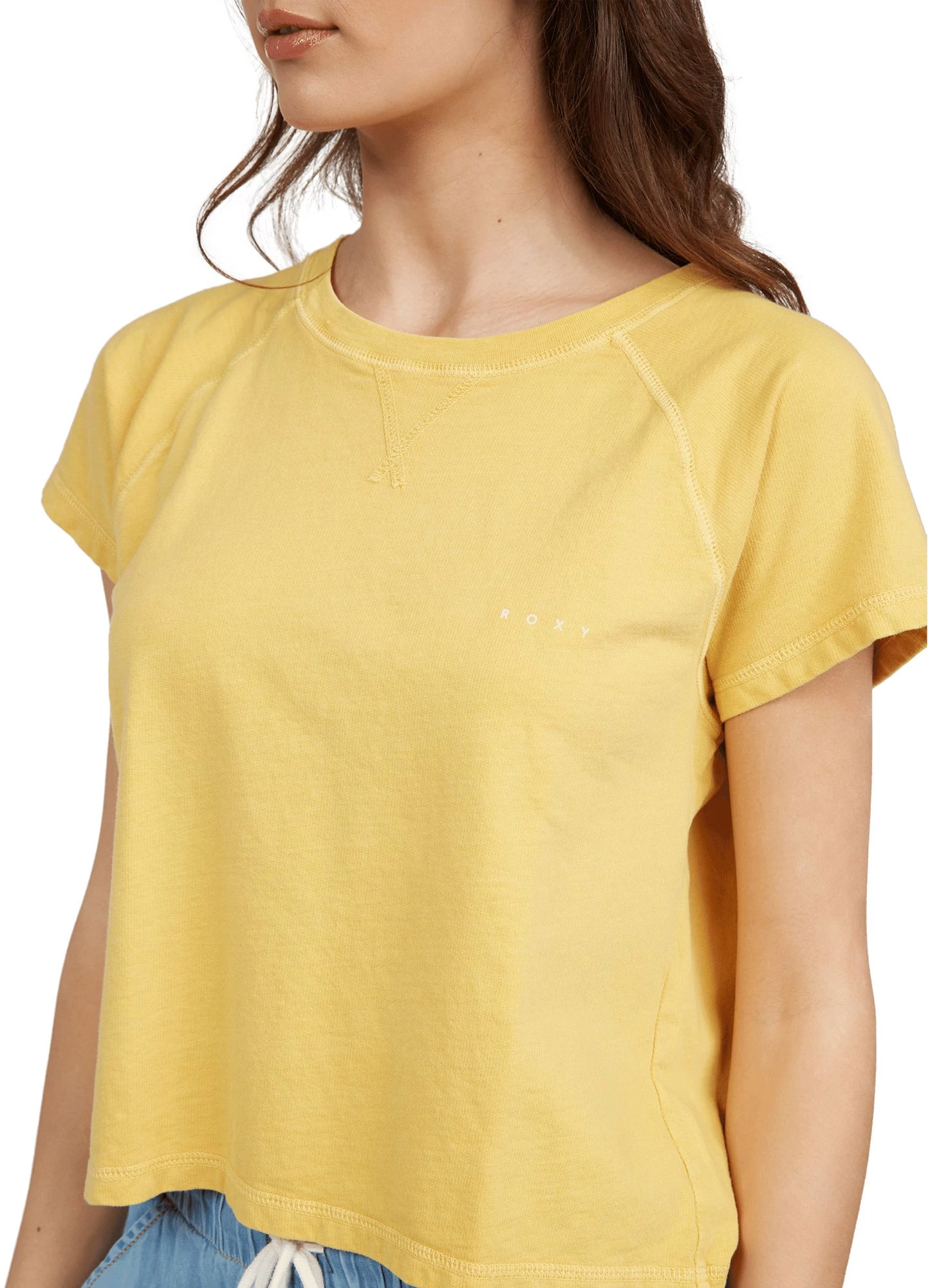Roxy Women's Sun Lines Short Sleeve T-Shirt For Women Ochre 4 Roxy Women's Sun Lines Short Sleeve T-Shirt For Women Ochre - Image 4