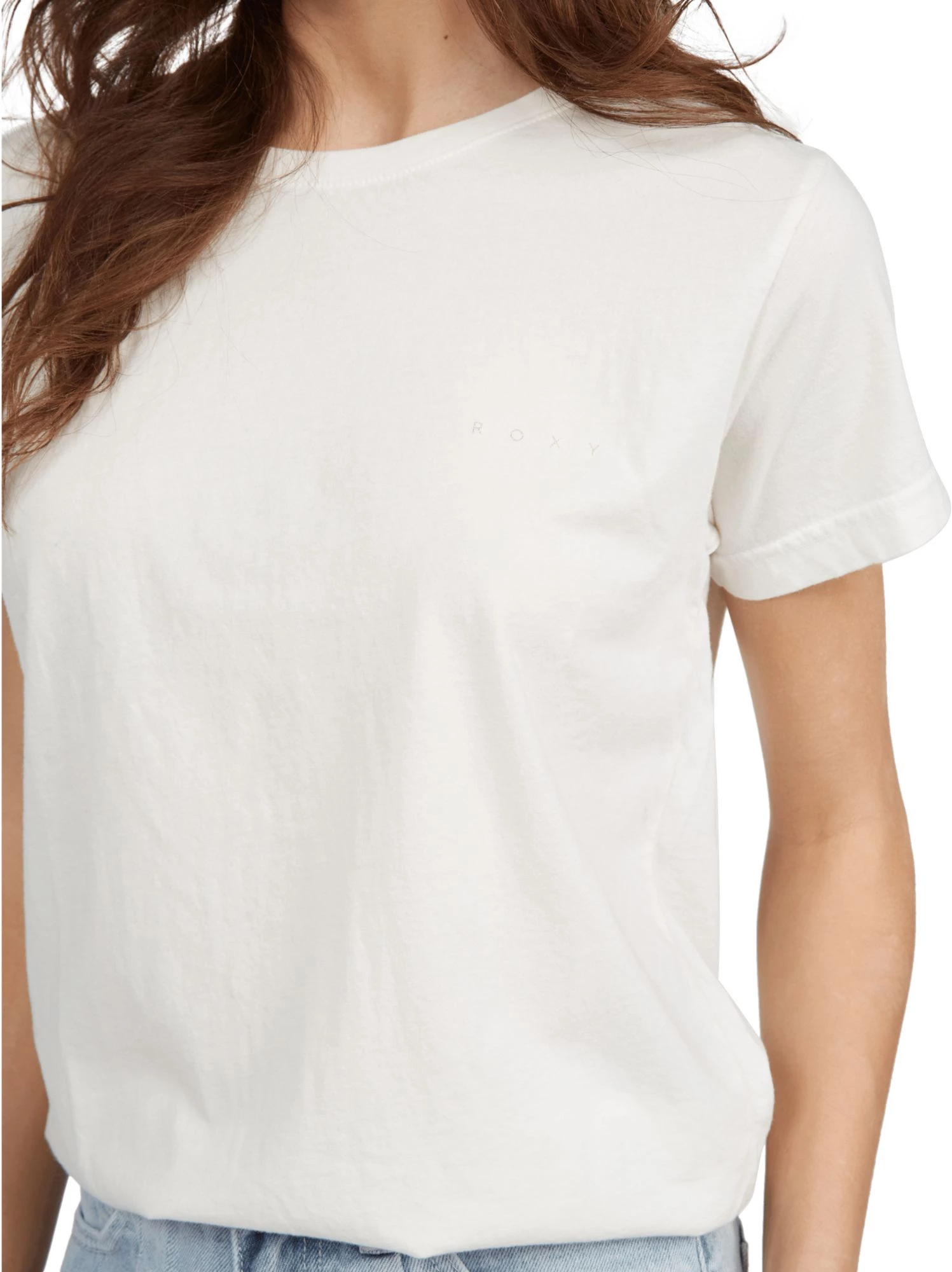 Roxy Women's Log Morning Boyfriend T-Shirt For Women Snow White 5 Roxy Women's Log Morning Boyfriend T-Shirt For Women Snow White - Image 5