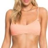 Roxy Women's Darling Wave Bralette Swimsuit Top For Women Coral Reef