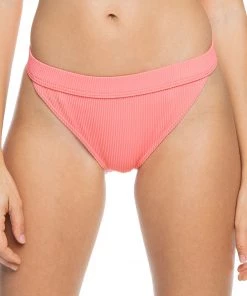 Roxy Women's Mind Of Freedom Mini Bikini Bottoms For Women Shell Pink