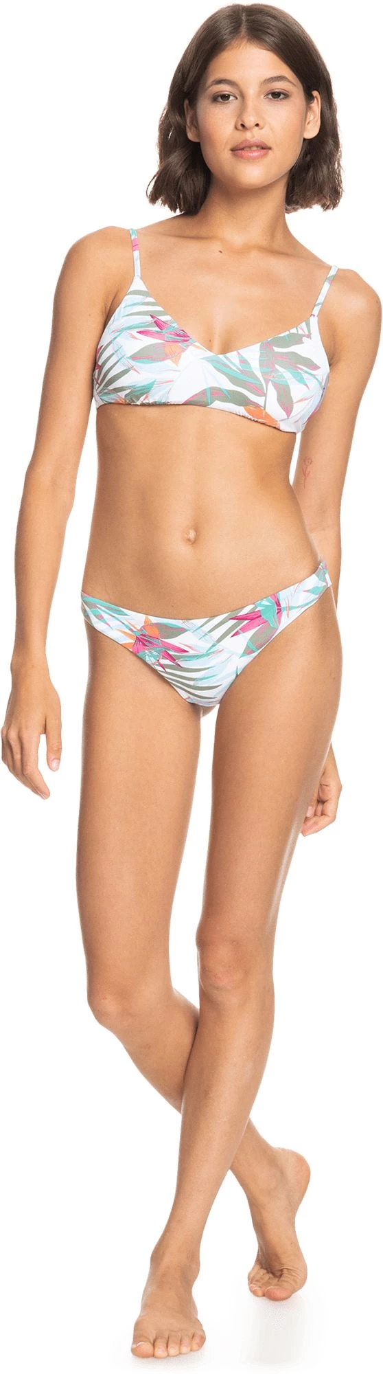 Roxy Women's Beach Classics Cheeky Bikini Bottoms For Women Bright White 2 Roxy Women's Beach Classics Cheeky Bikini Bottoms For Women Bright White - Image 2