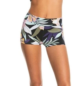 Roxy Women's Active Shorty Biker Bikini Bottoms For Women True Black Fasso -Cheap Roxy Shop unnamed file 962