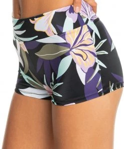Roxy Women's Active Shorty Biker Bikini Bottoms For Women True Black Fasso -Cheap Roxy Shop unnamed file 964
