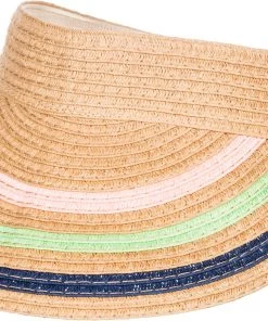 Roxy Women's Keep Tanning Woven Straw Visor For Women Natural
